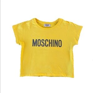 Vintage Moschino Cropped Logo Tee